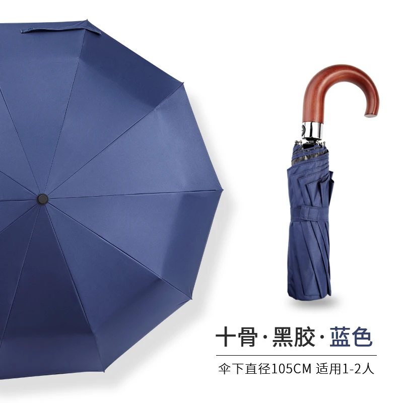 

Wood Retro Parasol Women Umbrella Black Business Uv Patio Golf Umbrella Windproof Outdoor Sombrilla Parasol BY50BU