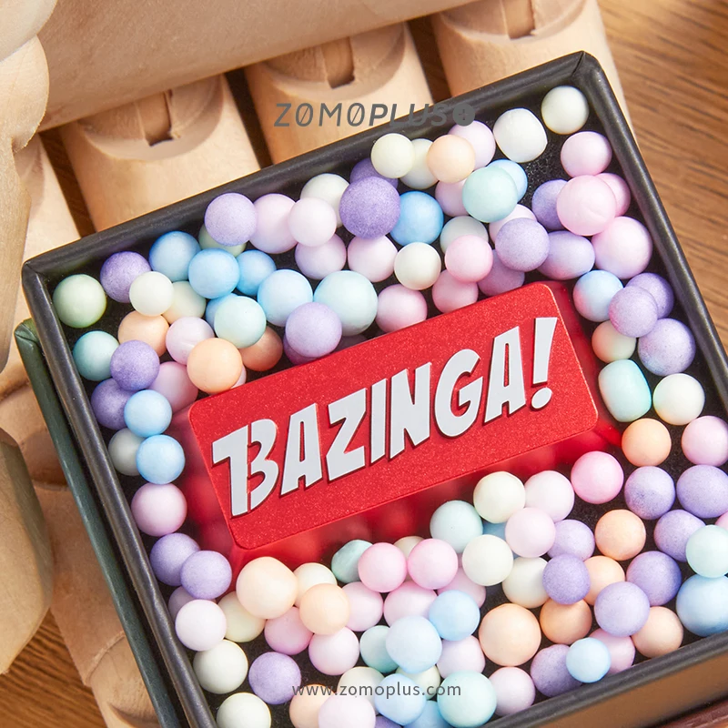 Zomo Bazinga Artisan Keycap CNC Анодированный Алюминиевый совместимый переключатель Cherry MX