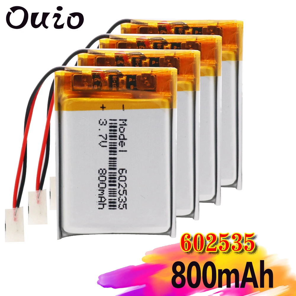 Поставка литиевая батарея полимерная аккумуляторная 602535 800 mah 3 7 V для MP3 MP4 MP5 GPS PSP