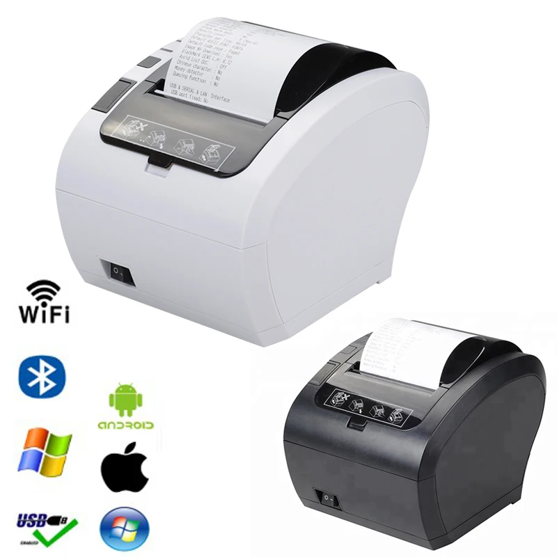 80 мм авторезак термопринтер для чеков POS принтер с usb Ethernet bluetoot WIFI RS232