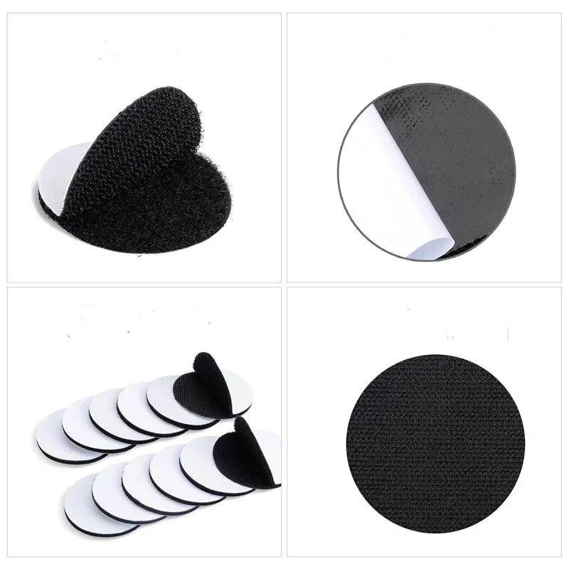 5 пар волшебная лента самоклеящаяся крепежные наклейки велкрос петля с клеем для