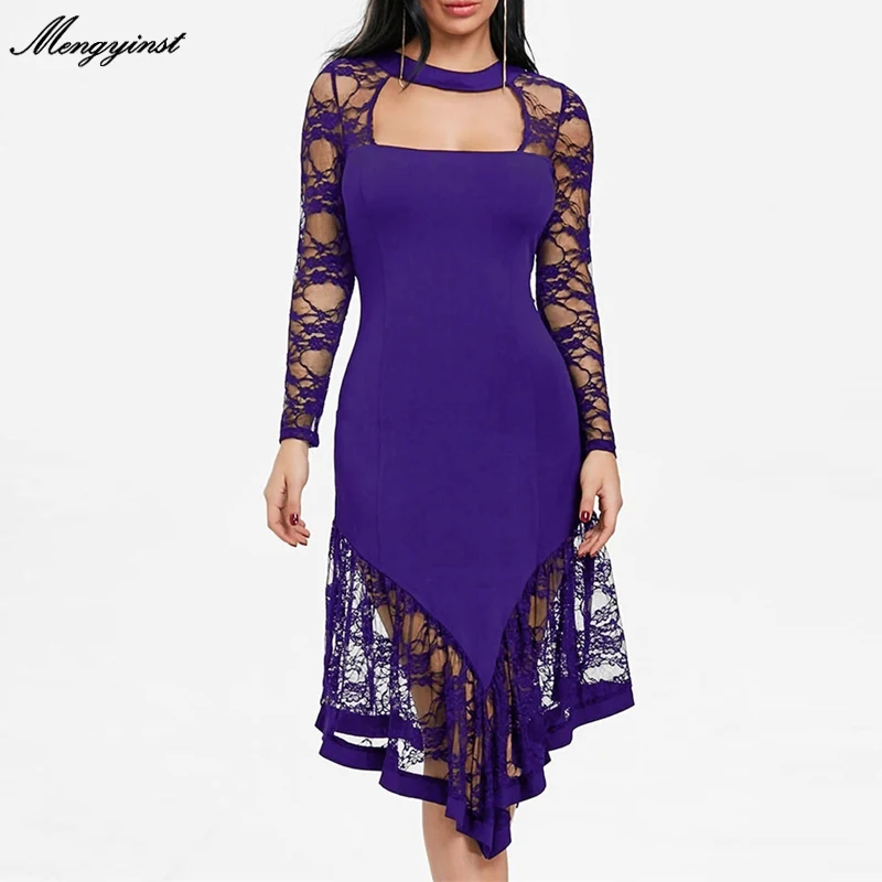 

Модное летнее осеннее платье для женщин 2022 элегантное Сексуальное вечернее длинное платье для вечерние повседневные облегающие ажурные че...