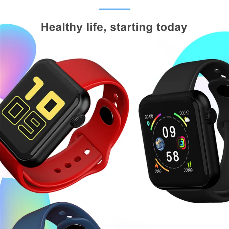 Водонепроницаемые Смарт-часы V6 с пульсометром тонометром фитнес-трекером умные