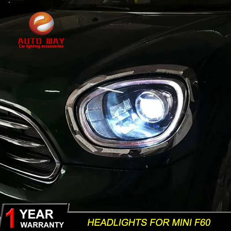 

2PCS Headlights Case For Mini Countryman F60 headlight 2017-2021 lens MINI F60 headlights ALL LED dynamic running light