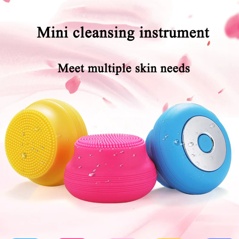 Электрическая силиконовая мини-щетка для очищения лица Ультразвуковой