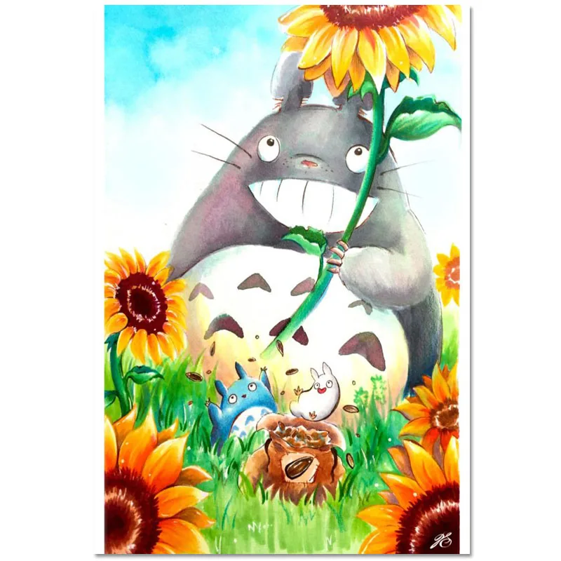 

Japanese Anime Totoro Style Posters Wall Art Decor Picture Modern Home Decor Room Decoration Quality Canvas Poster Painting