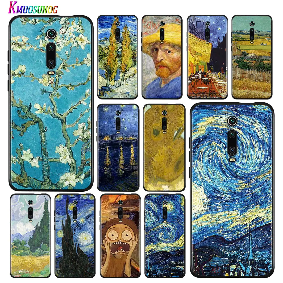 Силиконовый чехол для телефона Van Gogh sun Flower Xiaomi Redmi Note 5 4X 4 K20 Pro 8 8A 7A 6A 6 S2 5A GO