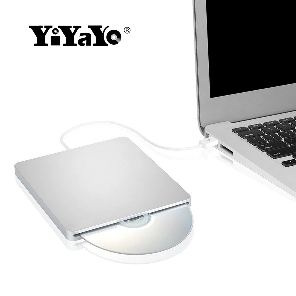 YiYaYo USB 2 0 DVD-привод оптический привод внешний фонарь DVD-проигрыватель для i mac hp lenovo