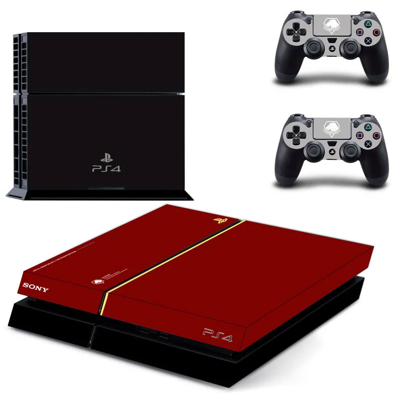 Металлическая Шестерня твердый V PS4 стикер s Play station 4 наклейки для PlayStation консоль и