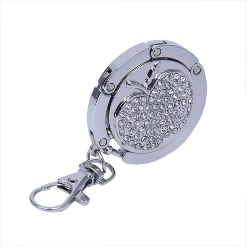 Apple складной держатель для сумки металлический Стразы крючок Вешалка Держатель