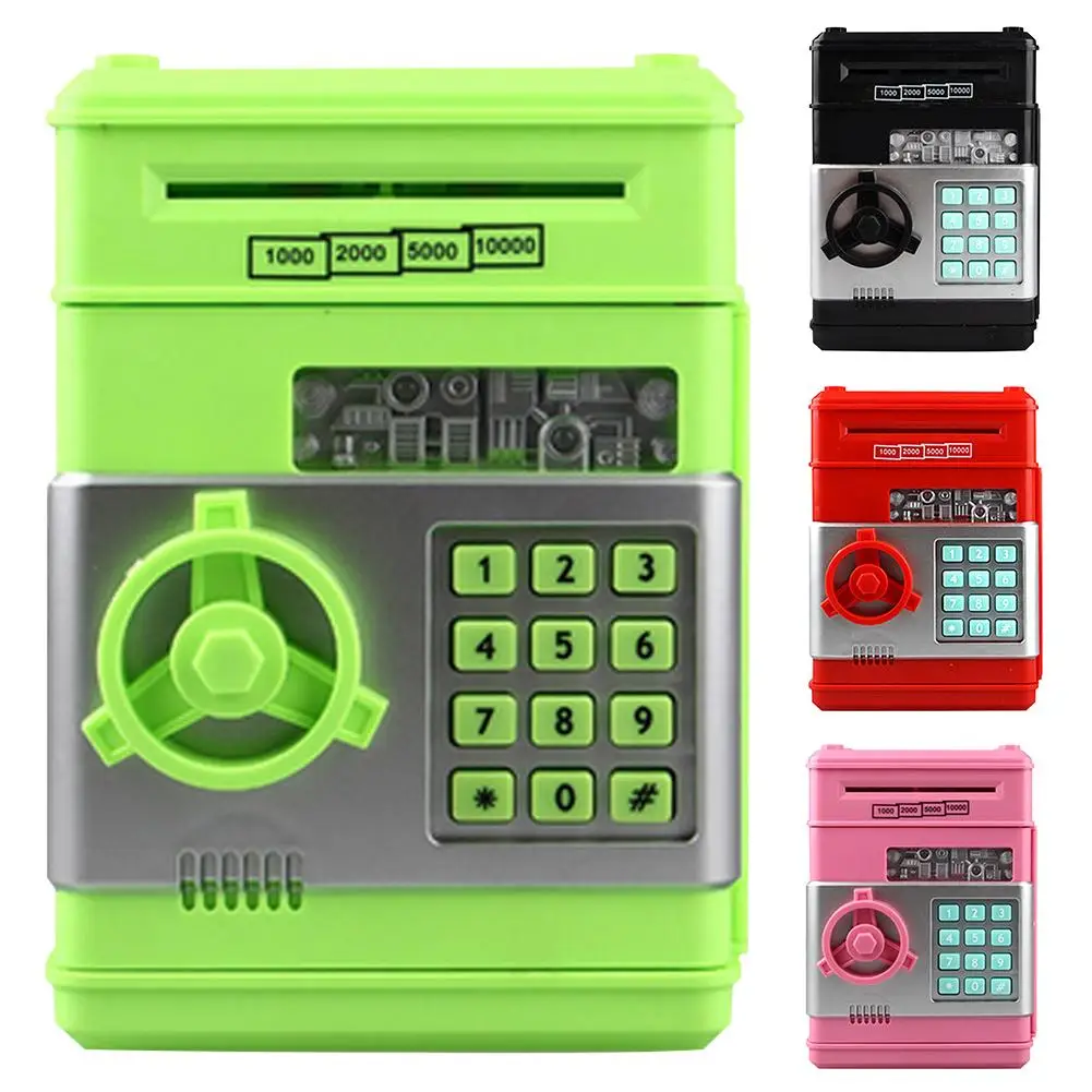 Коробка для денег электронный автоматический кодовый замок депозит копилка банкнот с паролем контейнер