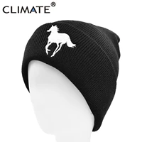 climate mens horse beanie hat horse winter hat men steed knight warm horse racing race hat skullies beanies knitted beanie hat