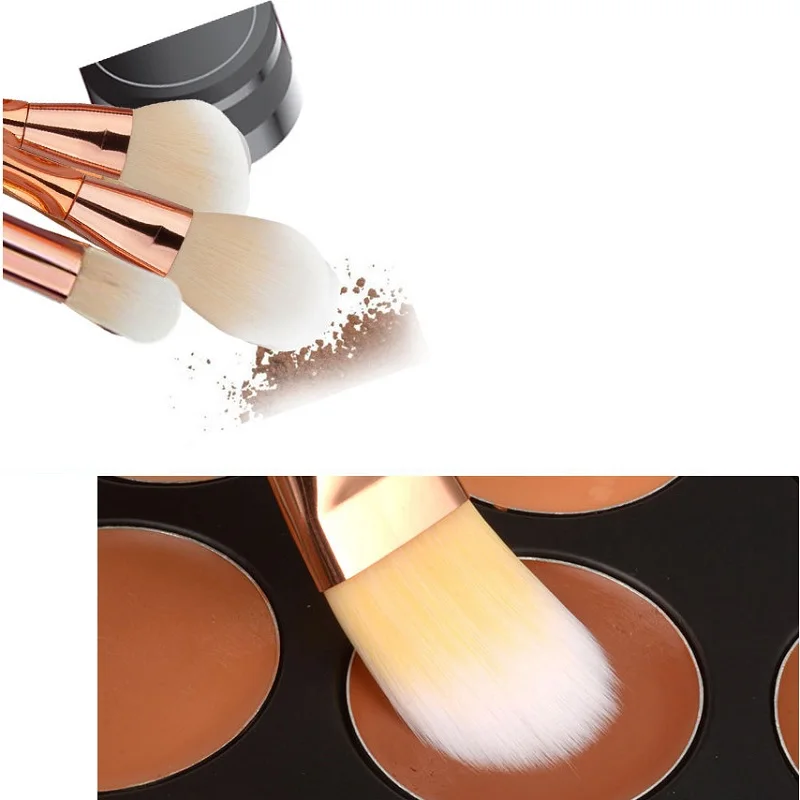 8 шт. набор металлический кистей для макияжа косметические тональный крем лица