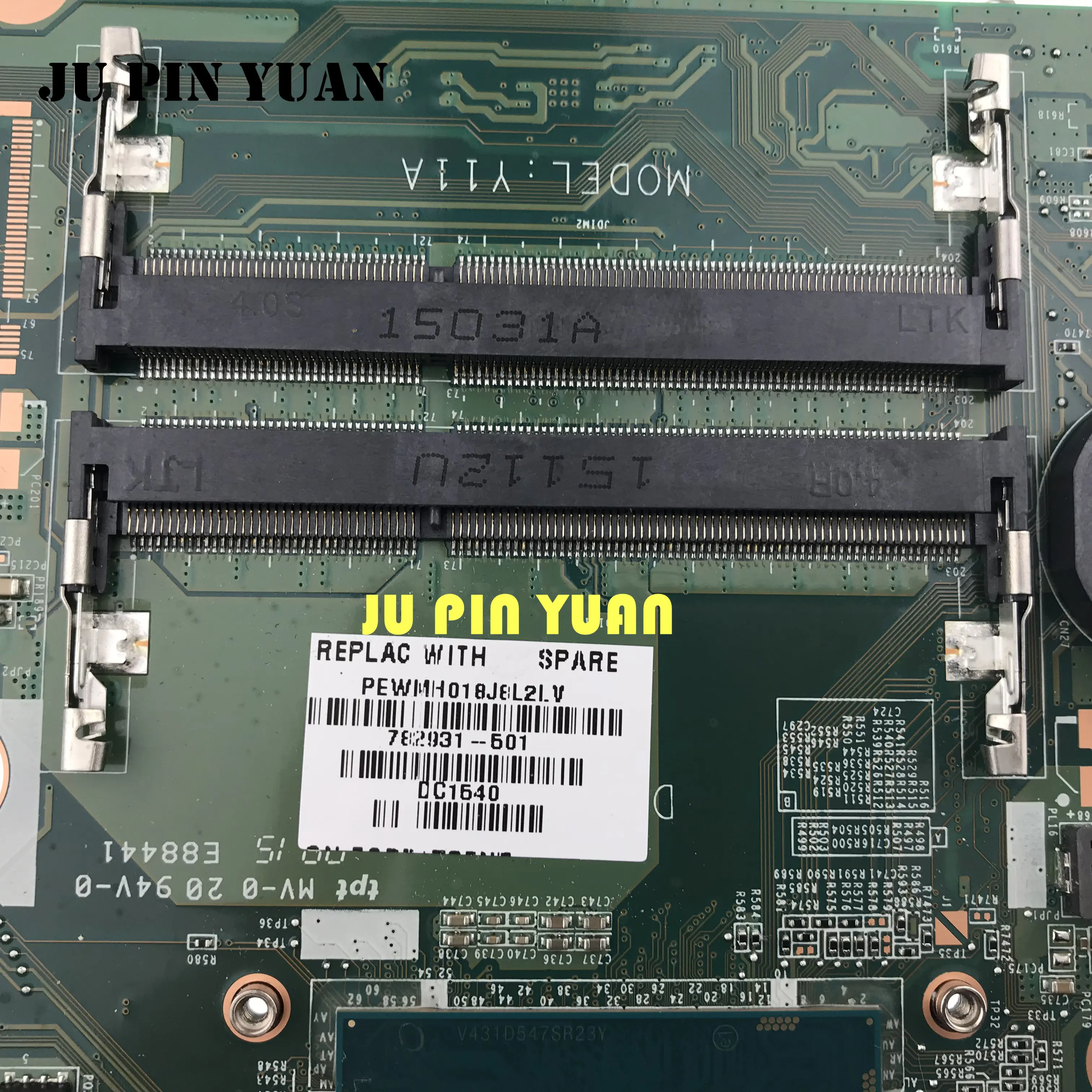 

For HP 15-P Series Laptop Motherboard 782931-001 782931-501 DAY11AMB6E0 Y11A With i5-5200U 100% working
