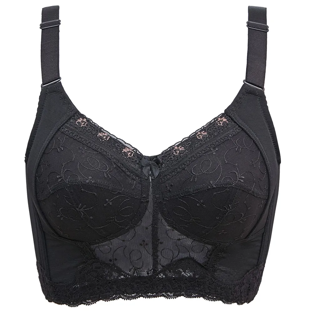 Женский бюстгальтер без вкладышей полноразмерный брайзер с вышивкой косточек