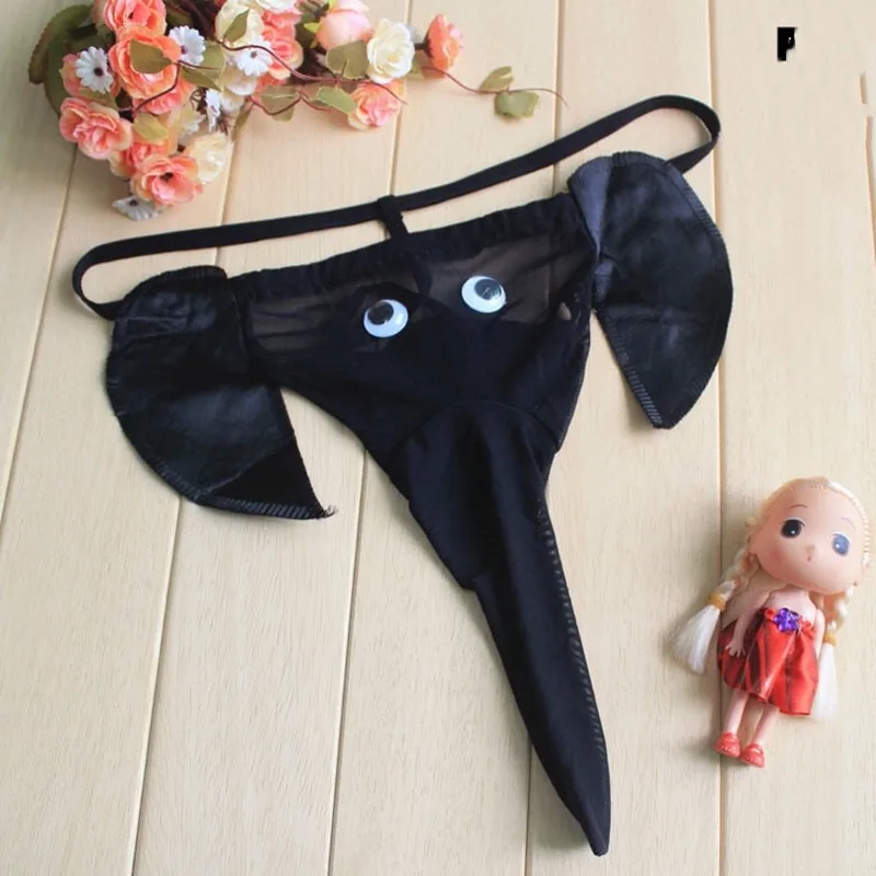 Горячая Распродажа пикантные Для мужчин G String Нижнее белье С Рисунком Слона дуга