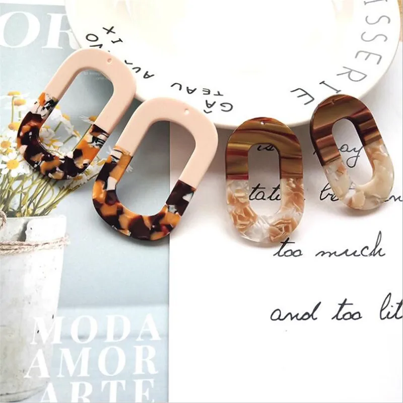 Акриловые коннекторы для сережек аксессуаров ручной работы 4 шт./лот|Ювелирная