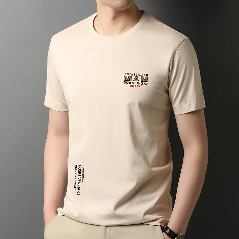 

Весна и Лето Популярные Хлопок Молодежная футболка с короткими рукавами для мужчин футболка мужская Повседневная Половина фyтбoлкa с кoрoтки...