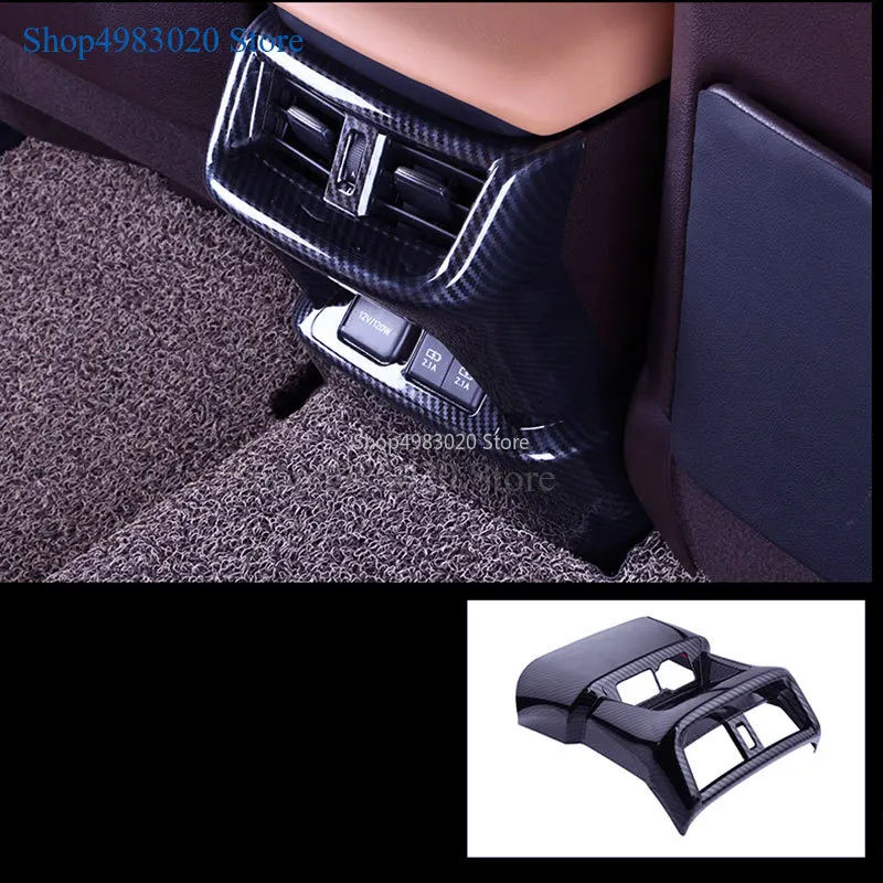 

ABS хром/углеродное волокно автомобильный Стайлинг Литье аксессуары Интерьер задняя Выходная решетка для Lexus ES 2018 2019 1 шт.