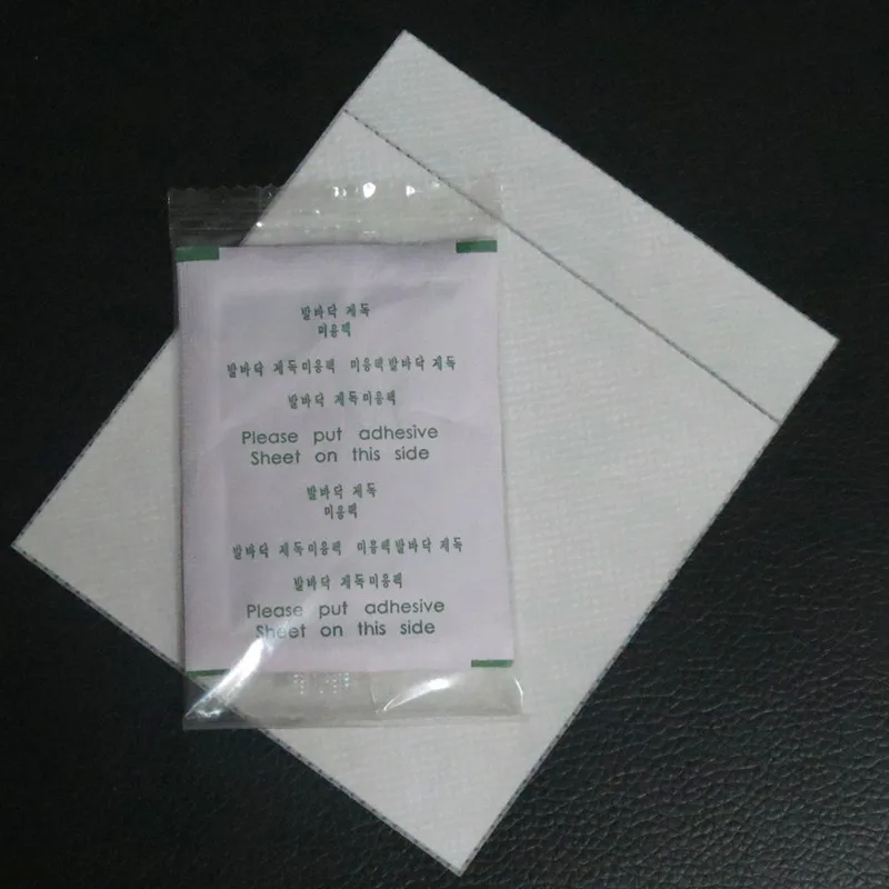 10 шт./лот пластыри Детокс для ног бамбуковые накладки с адгезивным средством