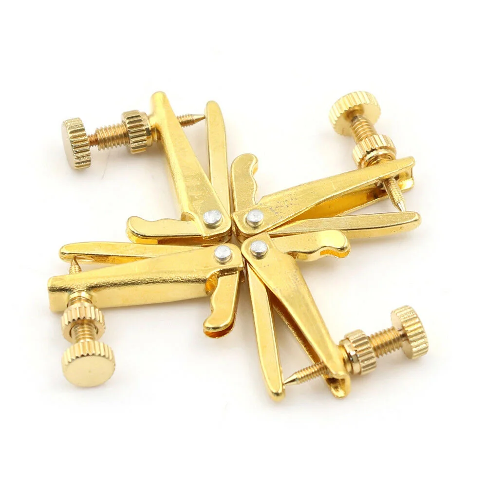 

4pcs 4/4-3/4,1/4-2/1 Professional Violin Use Plated Iron Violin Fine Tuners Spinner Adjuster