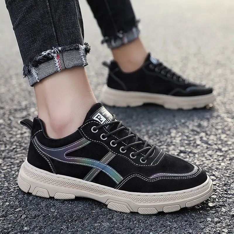 

HQ016 Men's Shoes New Casual Shoes Korean Fashion Low-top Shoes British Style Casual Tooling Shoes