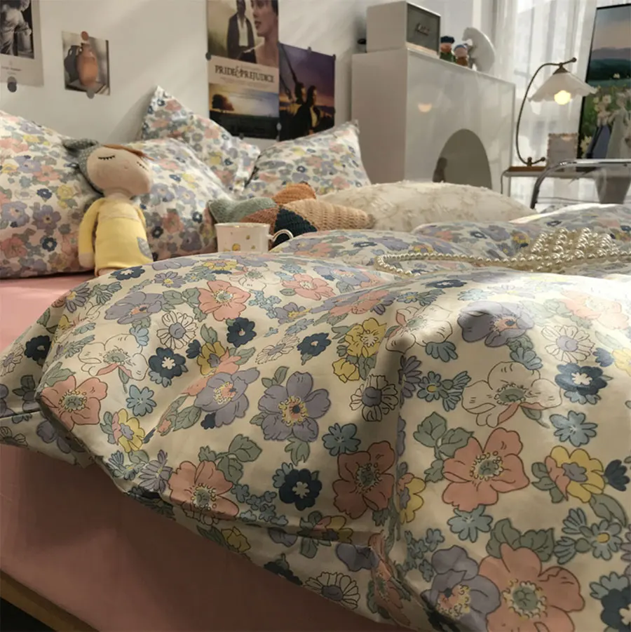 Американский деревенский цветок комплект постельного белья для девочек удобные