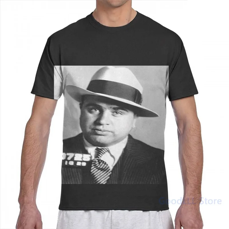 Al Capone Mafia Portrait men T-Shirt women all over print fashion girl t shirt boy tops tees Short Sleeve tshirts | Мужская одежда