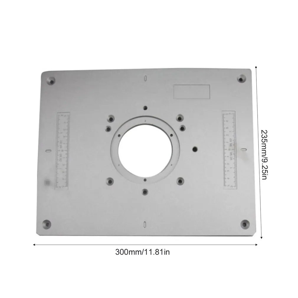 

Multifunctional Aluminum Router Table Insert Plate Trimmer Engraving Machine Woodworking Bench Router Plate