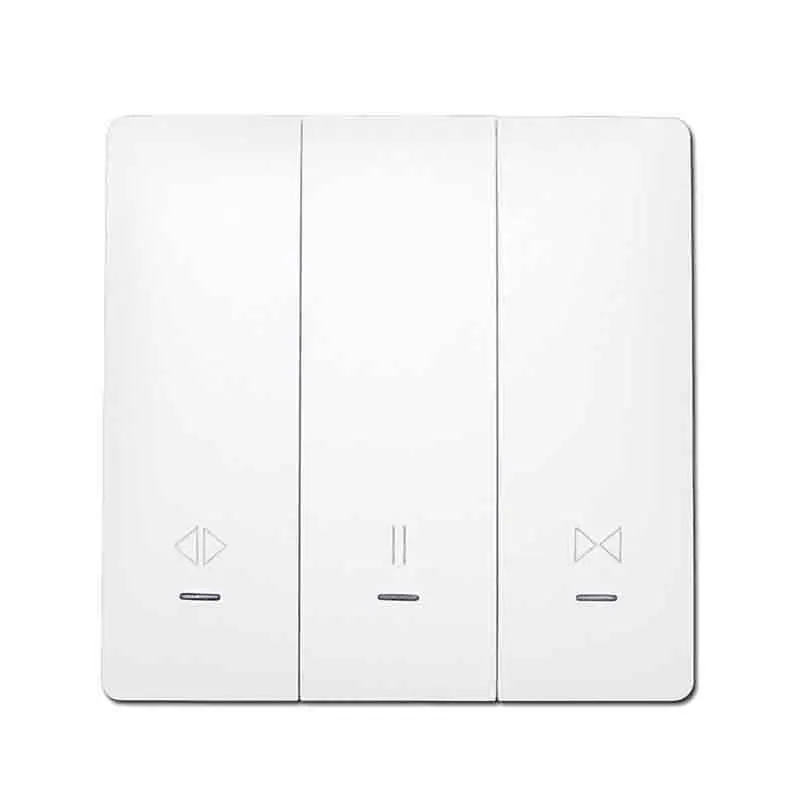 Смарт-переключатель Tuya Zigbee для занавесок панели 86 граффити версия Zero Fire