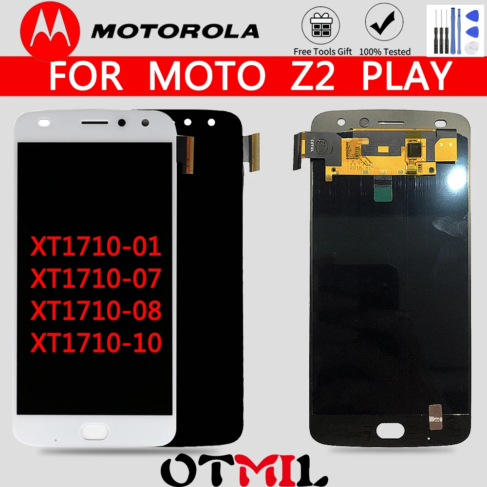 

AMOLED OTMIL для MOTO Z2 Play ЖК-дисплей сенсорный экран дигитайзер Замена для Motorola Moto Z2 Play экран XT1710-01/07/08/10