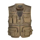 Коллекция 2022 года, модный летний жилет фотографа, сетчатая Рабочая куртка без рукавов, разгрузочный тактический Мужской жилет, пальто, много искусств