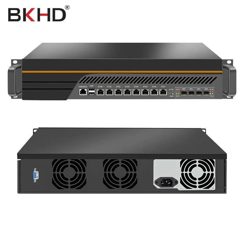C236 Xeon E3 1225V5 19-дюймовый 2U настенный брандмауэр pfSense с OEM ODM Китай 10G X710 несколько