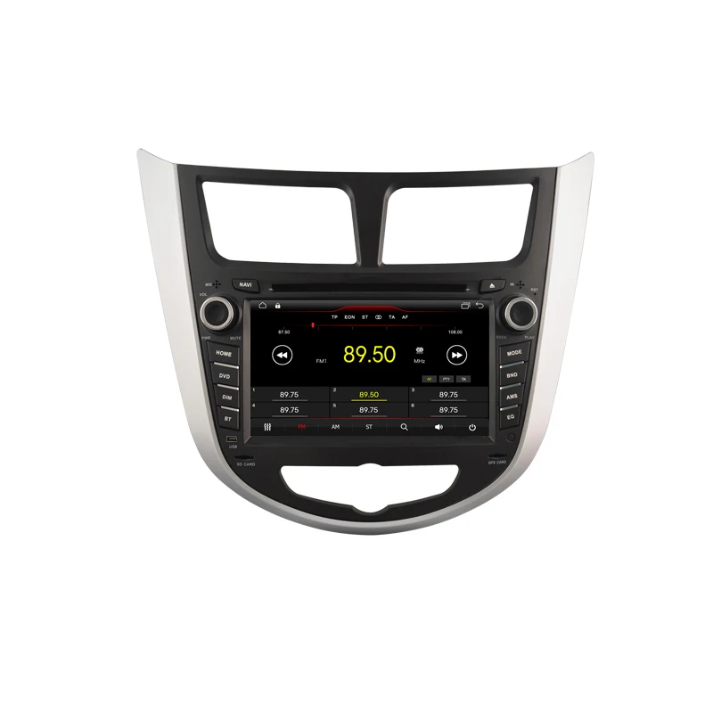 Автомобильный dvd-плеер 2 din головное устройство с gps-навигацией и Android 10 для Hyundai