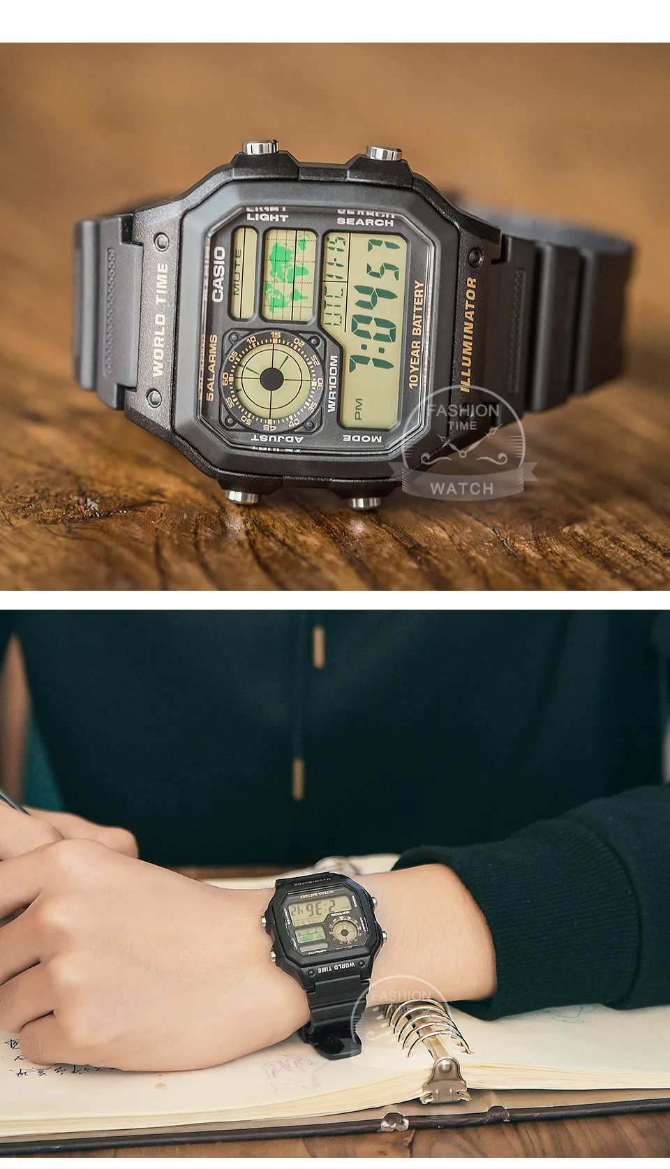 Часы Casio Взрыв часы мужские лучшие марки класса люкс LED военные цифровые часы спортивные Водонепроницаемые часы кварцевые мужские часы relogio masculino reloj hombre erkek kol saati montre homme zegarek meski AE1200