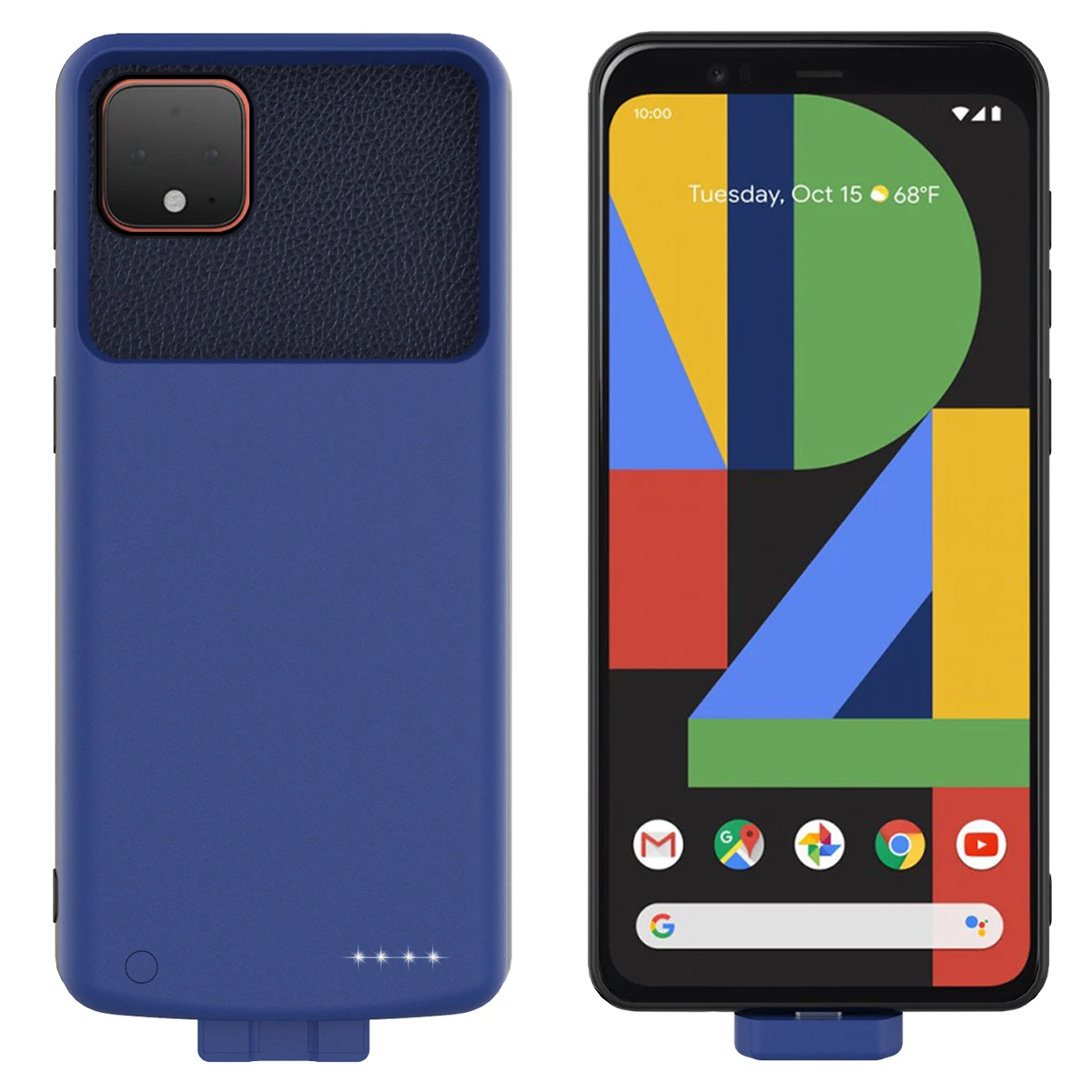 Чехол для аккумулятора Google Pixel 4 XL 7000 мА * ч съемный магнитный силиконовый чехол с
