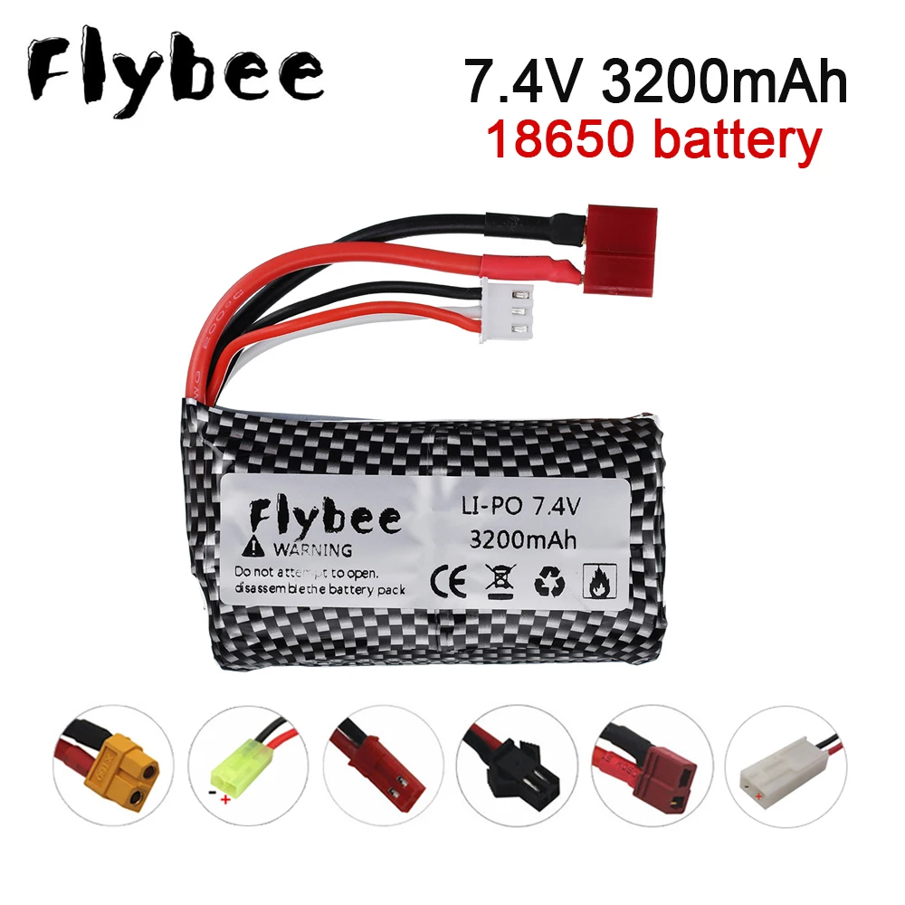 18650 Батарея обновления 3000 мАч до 3200 для Syma S033g Q1 H100 H101 H102 H103 waltys автомобиль rc модель