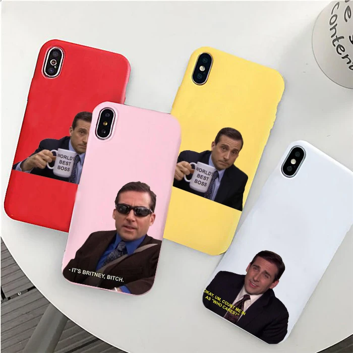 Забавный чехол для телефона с изображением Майкла Скотта из офиса Humor 5 iphone 6 7 / 8
