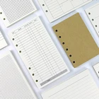 Заполняющая бумага s для планировщика А5, А6, А7, цвет слоновой кости, белый, стандартная внутренняя страница с 6 отверстиями, листовая бумага, набор листьев, заполняемый планировщик А7