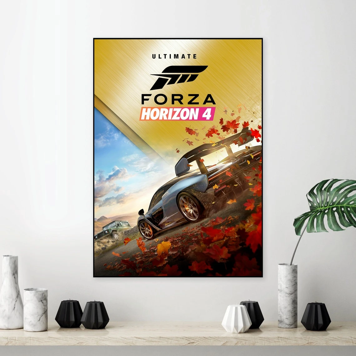 

Forza Horizon 4 Video Game Poster PC,PS4,Exclusive Role-playing RPG Game Canvas Custom Poster Alternative Artwork