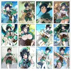 Алмазная живопись 5D сделай сам, Аниме игра Genshin Impact Venti, прекрасная мозаика вышивка стразами девушка, вышивка крестиком, домашний декор