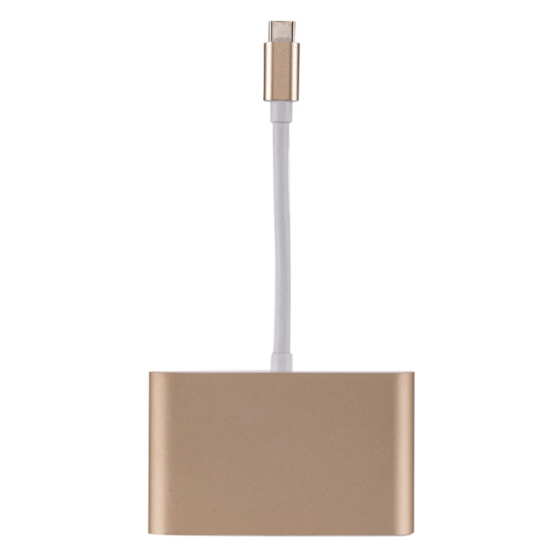 Usb-хаб type C-VGA адаптер для MacBook Air 13 док-станция Hab USB-C концентратор USB 3,0 PD VGA Ноутбук Тип C адаптер сплиттер конвертер