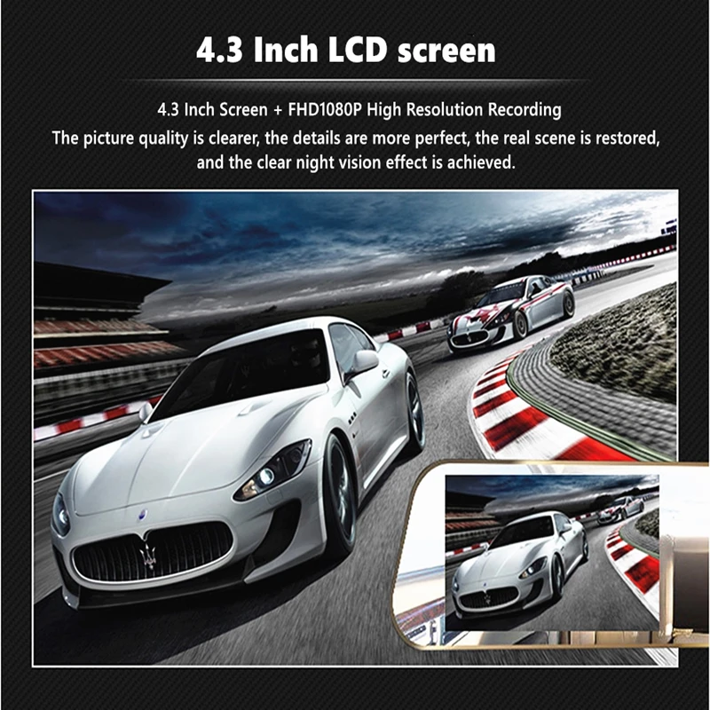 Автомобильный видеорегистратор ocare с двумя объективами камера заднего вида Full HD