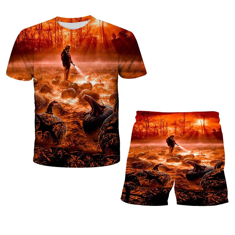 

Summer Stranger Things T-Shirt Suits Kids Shorts Sets Girl Sets Tee Tops+Shorts 2pcs Sets Sport Suit Casual Kids Baby Clothes