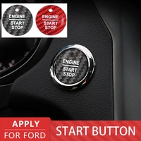 car stickers for ford focus escort everest edge mondeo f 150 carbon fiber engine start stop button cap ignition device cover tri