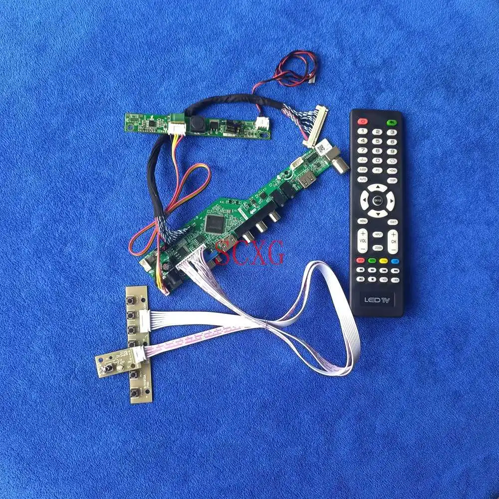 

VGA USB HDMI совместимых с аналогового сигнала LVDS 30 Pin DIY Kit светодиодный/ЖК-дисплей матрица плата контроллера 1920*1080 подходит M215HGE/M215HGG/M215HGJ