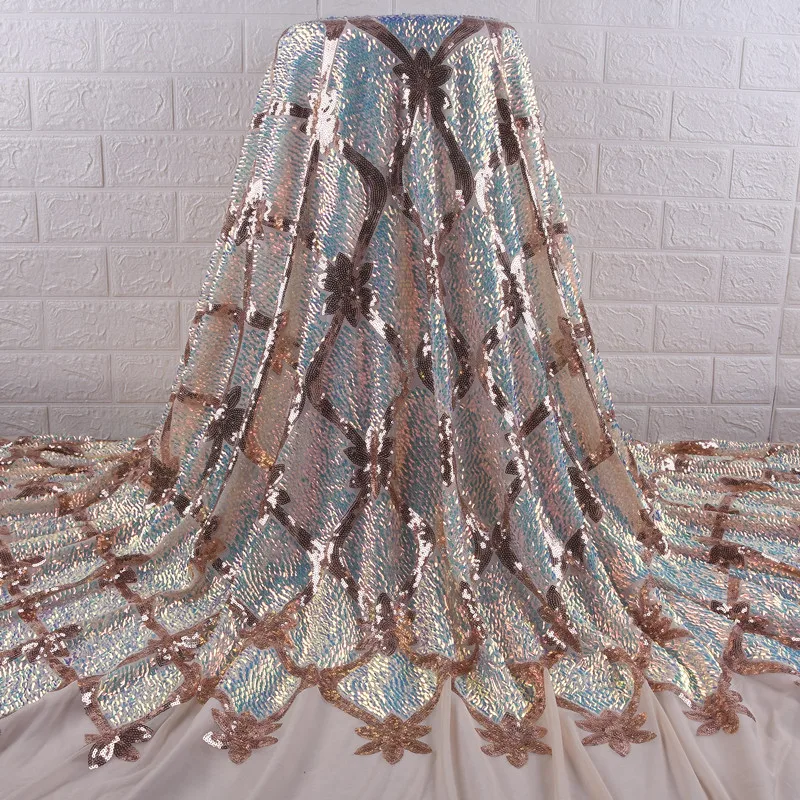 Высокое качество пайетки французский Тюль кружевная ткань Африканская мягкая с