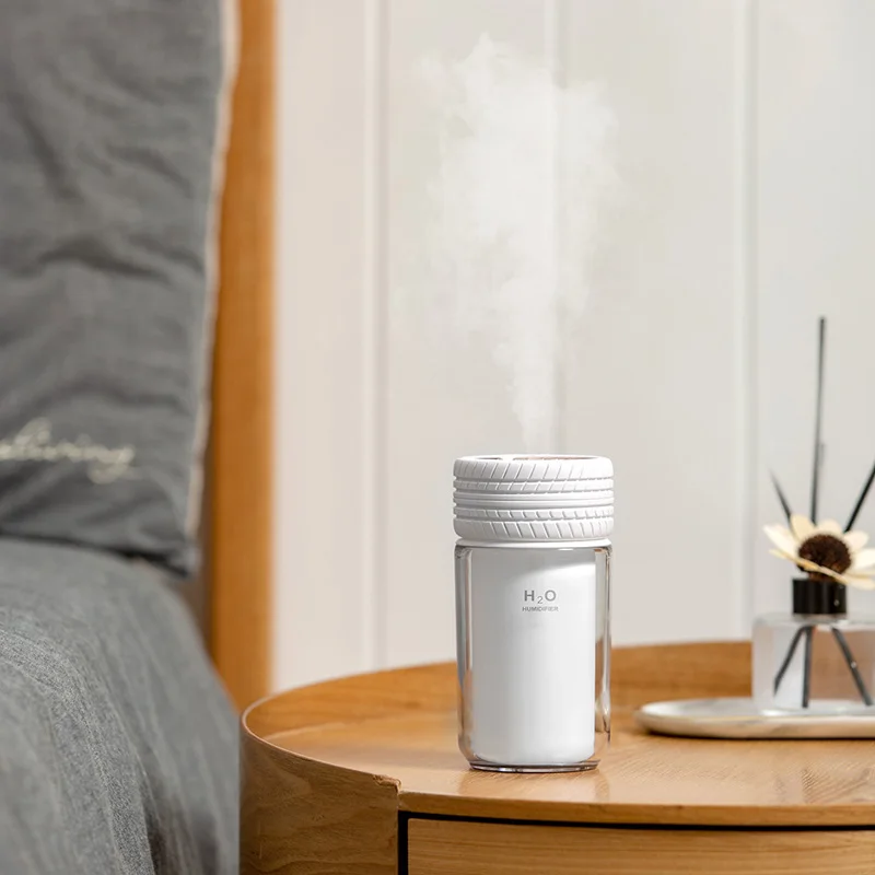 ELOOLE Wheel Ultrasonic Mini Air Humidifier 250ML Aroma Essential Oil Diffuser Fogger Mist Maker with LED Night For Home Car | Бытовая