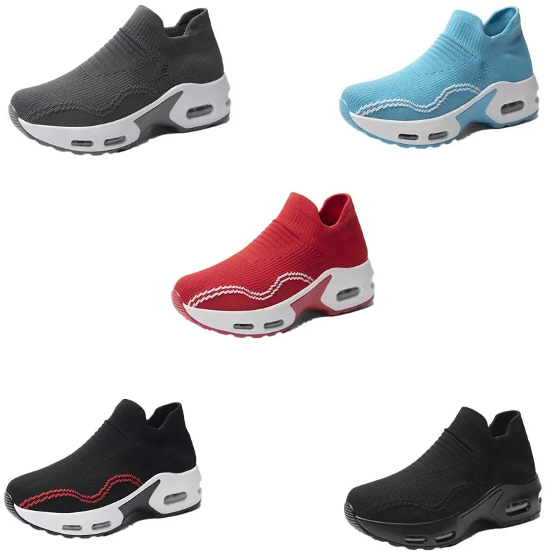 Плетеная спортивная обувь для женщин с воздушной подушкой бега слипоны носки
