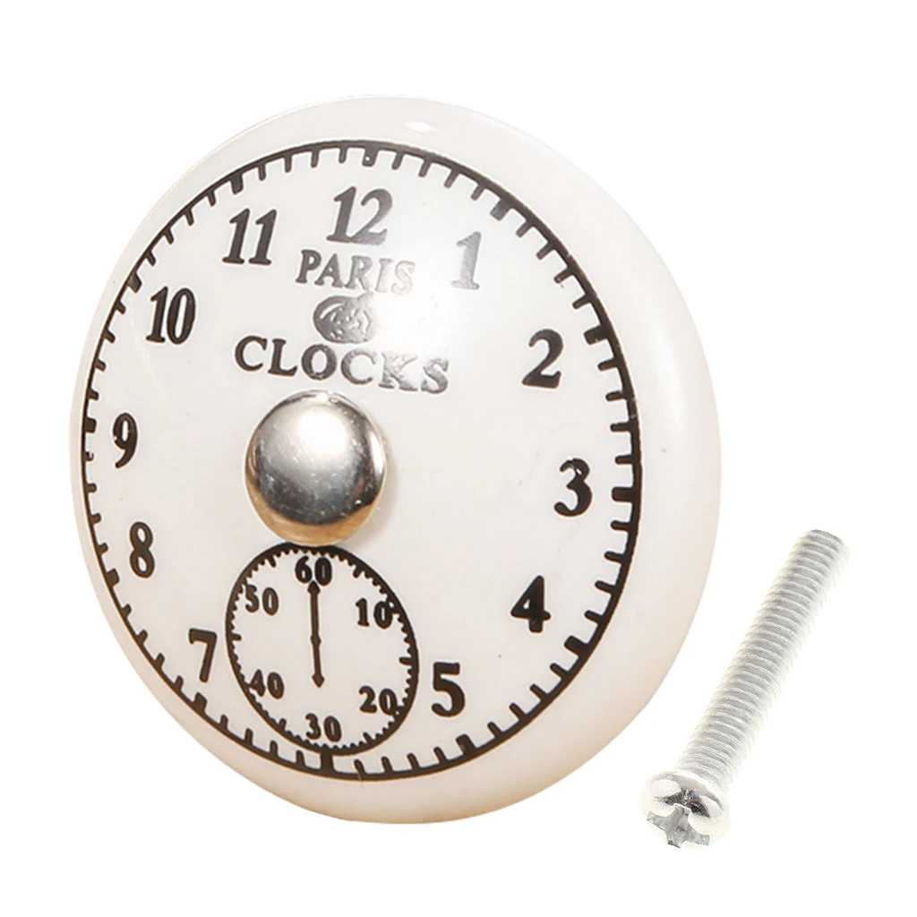 Римские часы дизайнерские керамические ручки для ящика шкафа тянет аппаратные